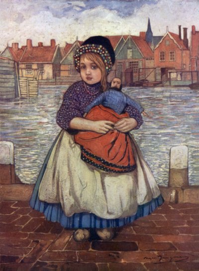 A Girl with a Doll by Nico Jungman